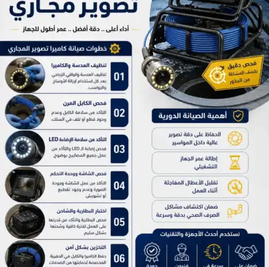 لماذا تعتبر صيانة كاميرا تصوير المجاري مهمة؟